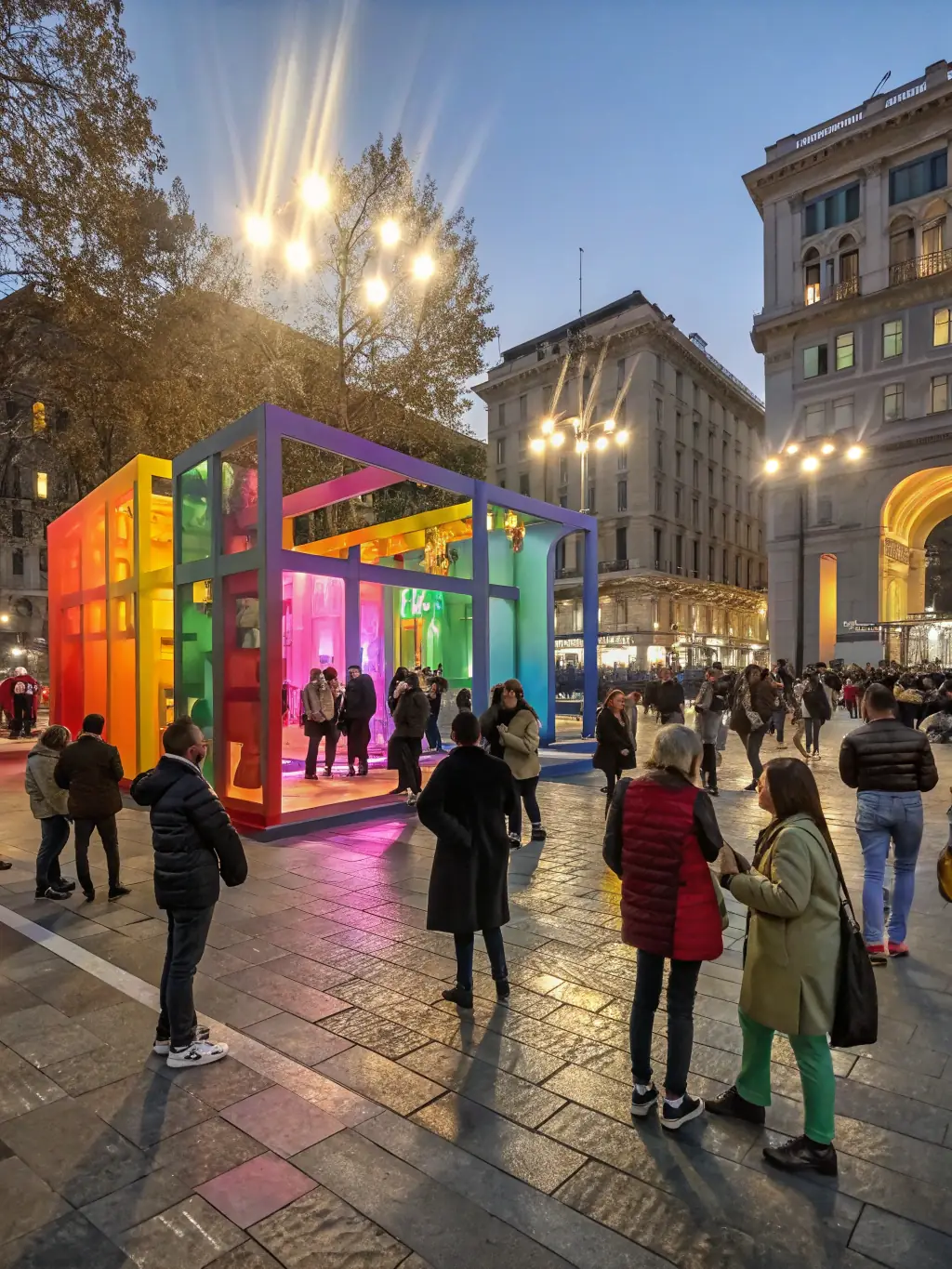 A visually appealing image of a public art installation funded by GROSSO MODO, showcasing the organization's support for public art and its contribution to community aesthetics.