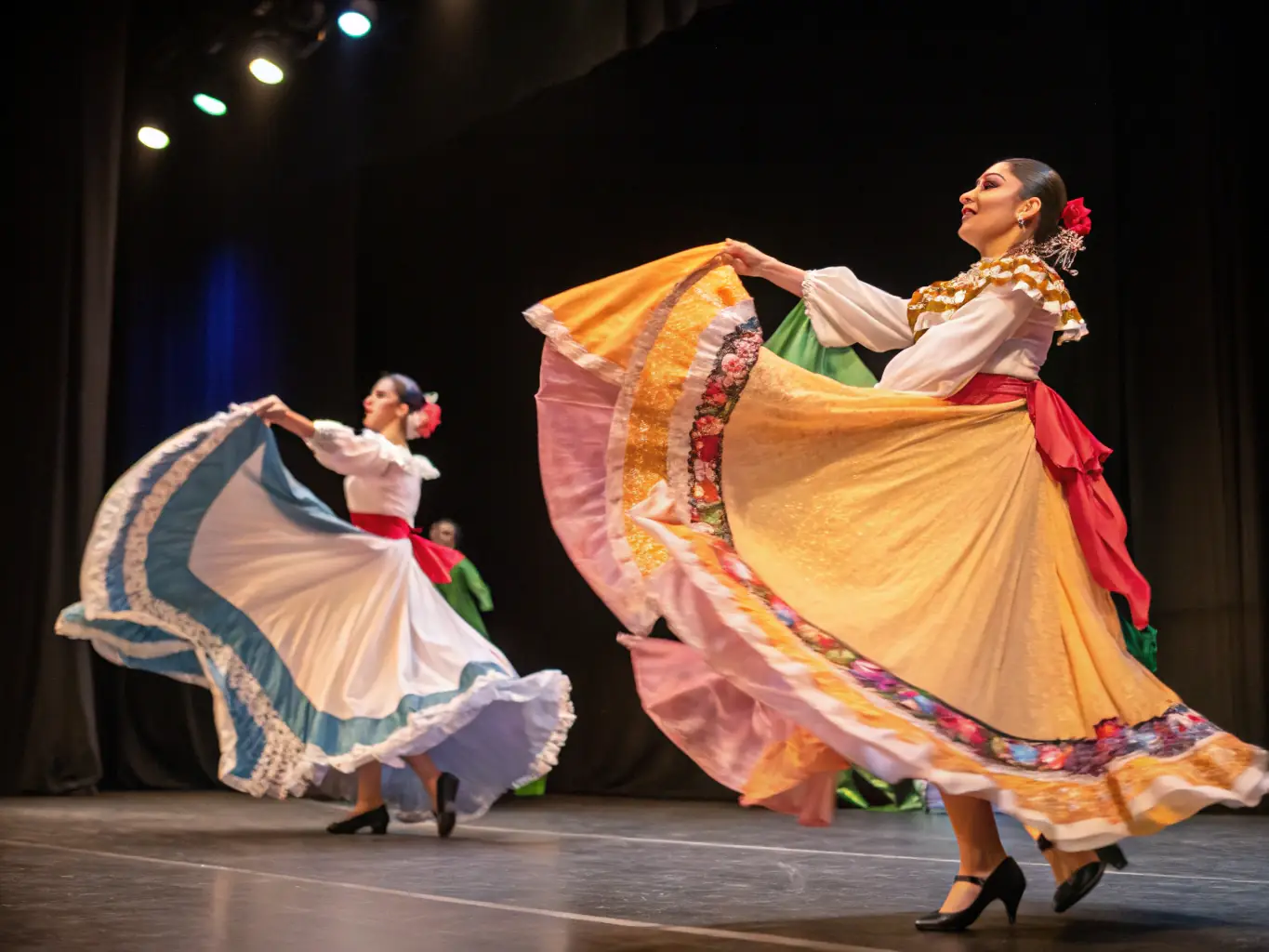 An image of a vibrant stage performance featuring dancers from diverse cultural backgrounds, highlighting the expansion of diverse performances.